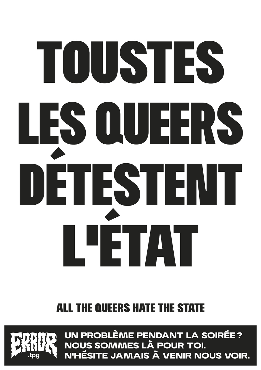 Toustes les queers détestent l'Etat