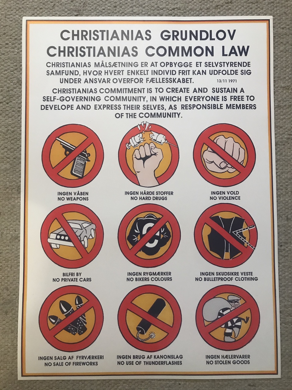Poster Christianias Common Law
